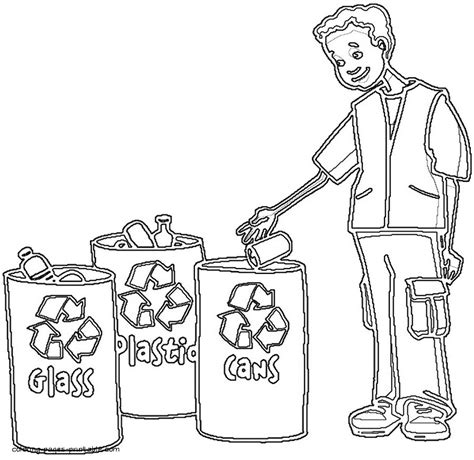 recycle bins coloring page coloring pages printablecom