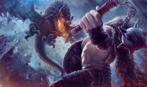 slavic mythology dragon  warrior behance