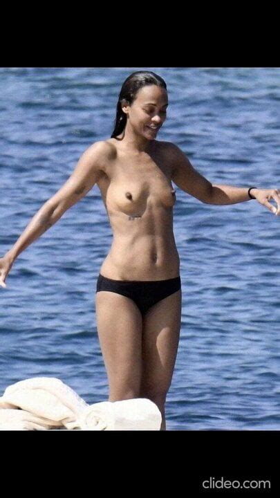 zoe saldana sexy and topless picture collection xhamster