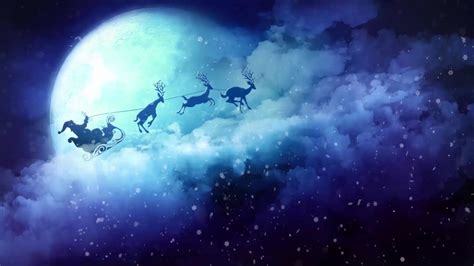 christmas santa claus reindeer  wallpaper wallpaperwaifu