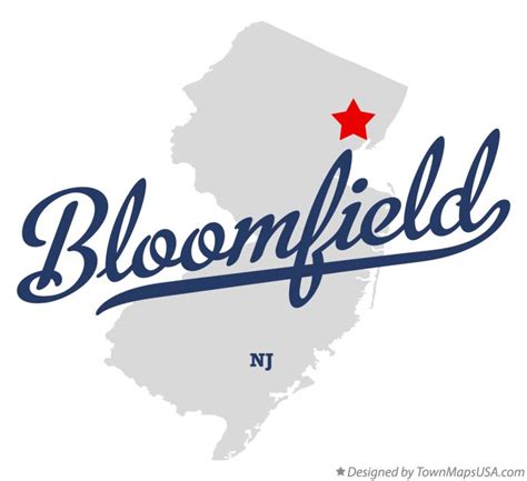 map  bloomfield nj  jersey
