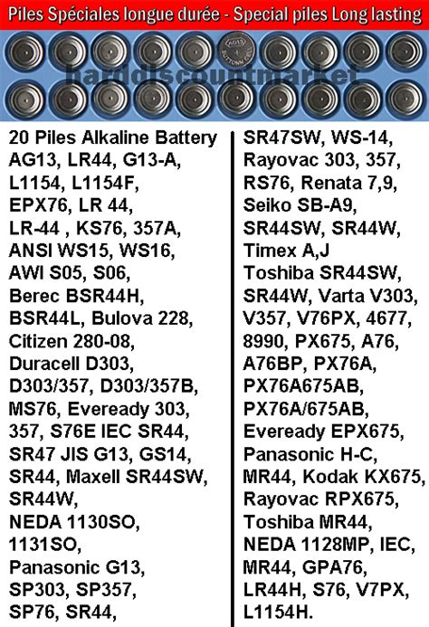 button cell battery cross reference chart reference  vrogueco