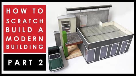scratch build  scale model house part  youtube