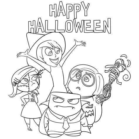 disney halloween printable coloring pages