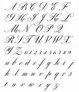 Copperplate Cursive Fonts Roundhand Handwriting Tattoo Lettering Font Exemplar Cursivas Tatuagem Fontes Fountain sketch template