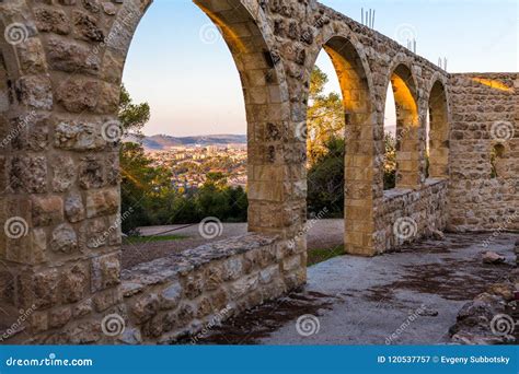 beit jamal monastery  arches city view stock image image  shemesh history
