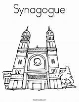 Synagogue Coloring Pages Judaism Temple Cliparts Clipart Library Lotus Outline Torah Twistynoodle Clip Built California sketch template