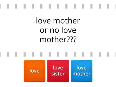 Love Mother And Sister Find The Match