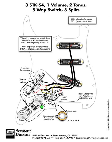 guitar wiring diagram  pickups wiring diagram  schematic