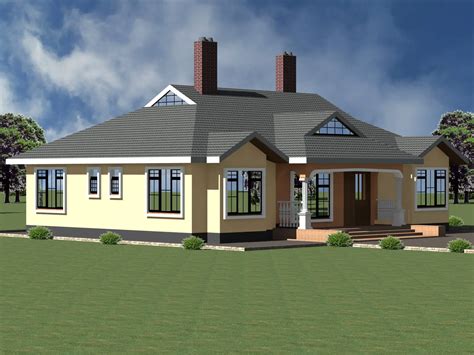 house plans  kenya  bedrooms bungalows hpd