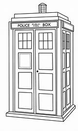 Tardis Outline Doctor Drawing Coloring Who Deviantart Pages Dr Drawings Stencil Tattoos Template Tattoo Vector Clip Line Cake Getdrawings Colouring sketch template