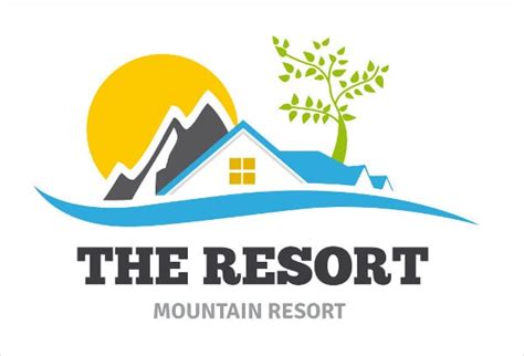 resort logos psd ai word eps