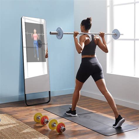 china fitness smart mirror  touch screen interactive magic glass mirror display