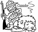 Cazador Caza Pinto sketch template