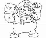 Coloring Wario Pages Quoteko Sheets Quotes Print Nintendo Characters Famous Number Related Popular Coloringhome sketch template