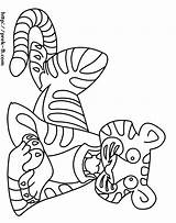 Coloring Pages Tiger Cute Library Clipart Monkey Panda Bear Wild Animal Kids sketch template