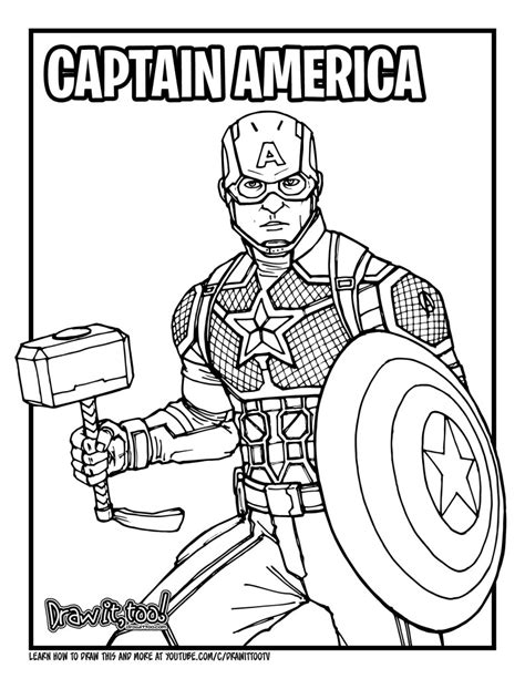 draw worthy captain america avengers endgame drawing