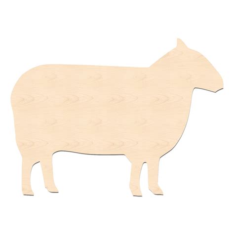 sheep cutout wooden sheep shape laser cutout sheep etsy