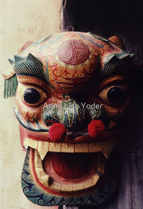 dragon mask  chinese  year  anna lisa yoder redbubble