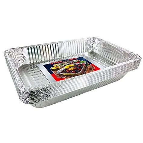 aluminum foil pans full size deep disposable steam table pans  baking roasting broiling