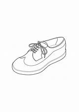 Coloring Shoe Pages Edupics sketch template