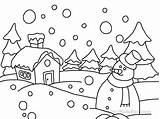 Pages Coloring Winter Detailed Getcolorings Snowy Color sketch template