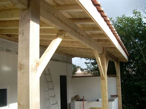 renovation de pool house lacanau charpente traditionelle terrasse ipe artisan charpente menuiserie