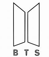 Bts Logo Coloring Scouts Boy Pages sketch template
