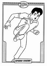 Racer Speed Kick Coloring Pages sketch template
