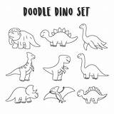 Dinosaurs Coloring Dinos Vecteezy sketch template