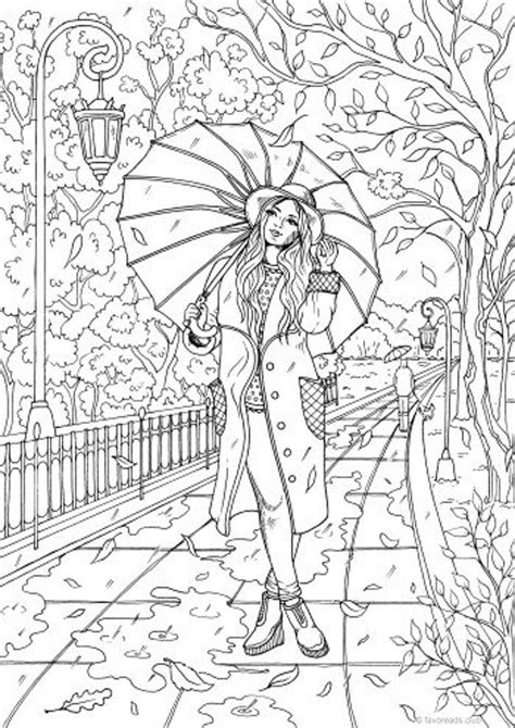 fall printable adult coloring page  favoreads coloring book