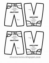 Pants Smarty Printable Valentine Candy Template Smarties Coloring Pages Valentines Homemade Party Cards sketch template
