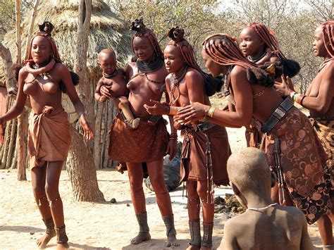 The Himba Dancing To The Birth Song Near Kunene River Angola