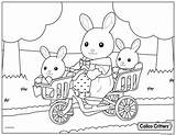 Critters Coloring Calico Babies Pages Bike Printable Color sketch template