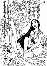 Pocahontas Foret sketch template