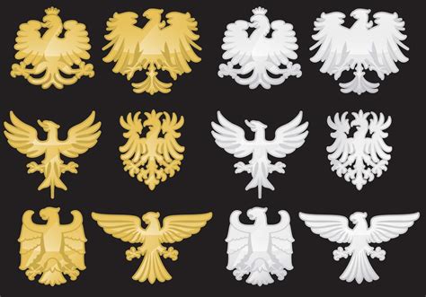 heraldic eagle vectors   vector art stock graphics images
