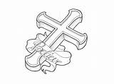 Rosary Cross Drawing 3d Banner Crosses Pencil Wooden Line Drawings Jesus Tattoo Designs Tattoos Heart Rose Clip Easy Stencil Draw sketch template