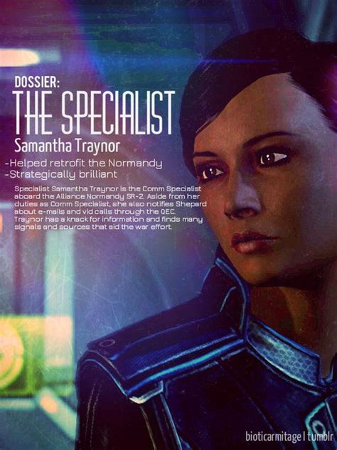 Samantha Traynor Mass Effect Mass Effect 3 My Edit