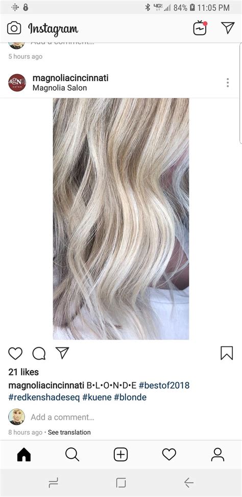 pin  michelle   hair redken shades eq blonde instagram