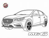 Mg Coloring Pages Town Color Red Points Car sketch template