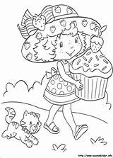 Shortcake Erdbeer Cupcake sketch template