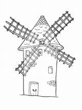 Windmill Kleurplaat Windmolens Kleurplaten Windmolen Windmills Designlooter Persoonlijke sketch template