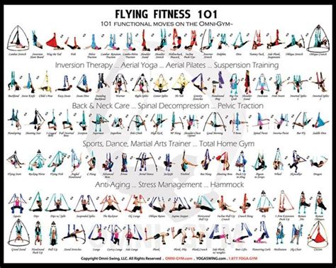 aerial yoga poses list yogawalls