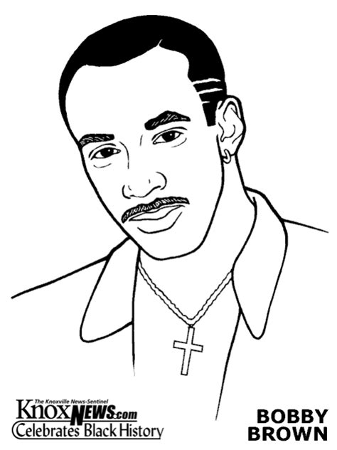 famous musicians bobby brown coloring pages