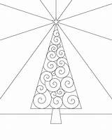 Tree Christmas Coloring sketch template