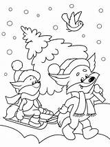 Winter Coloring Pages Printable Pdf Scene Adults Color Getcolorings Print Getdrawings sketch template