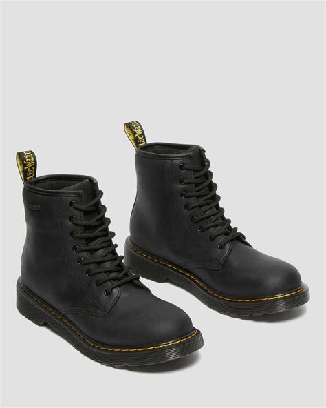 youth  waterproof leather boots dr martens official