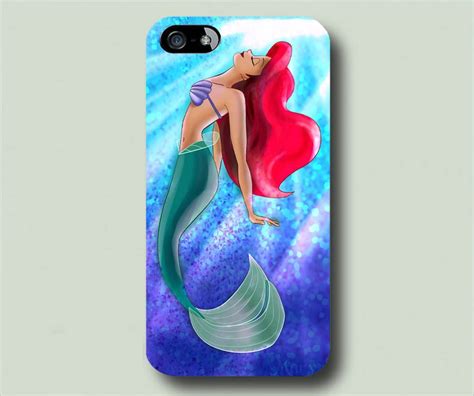 ariel the little mermaid glitter cover iphone samsung