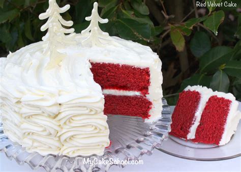 classic red velvet cake  scratch  cake school