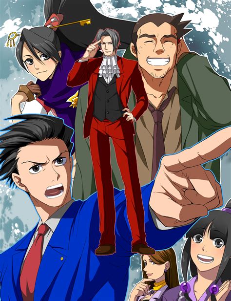 video game  life ace attorney series fan art